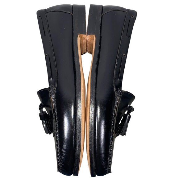 G.H. Bass & Co. Weejuns Tassel Loafers Black Leather Men’s Size 10 D - Picture 11 of 15